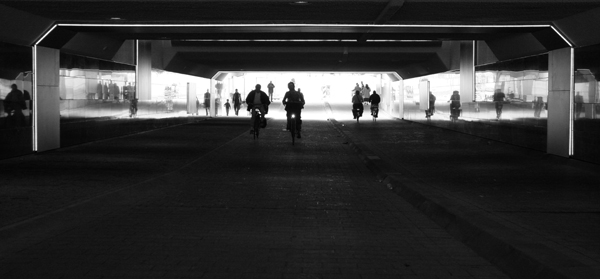 Nieuwe NS fietstunnel