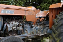 Op kinderboerderij Laag Buurloo dient een oude traktor als speeltoestel. gm[[52.22231009608812, 6.003494560718536]]