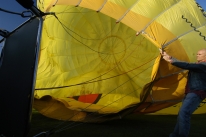 Het Mheenpark is regelmatig decor voor vertrekkende ballonvaarten. gm[[52.22145073629908, 5.987280607223511]]