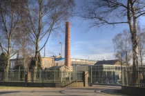 De vroegere Zwitsalfabriek, hoofdingang, Vlijtseweg. gm[[52.22465640867985, 5.970862805843353]]